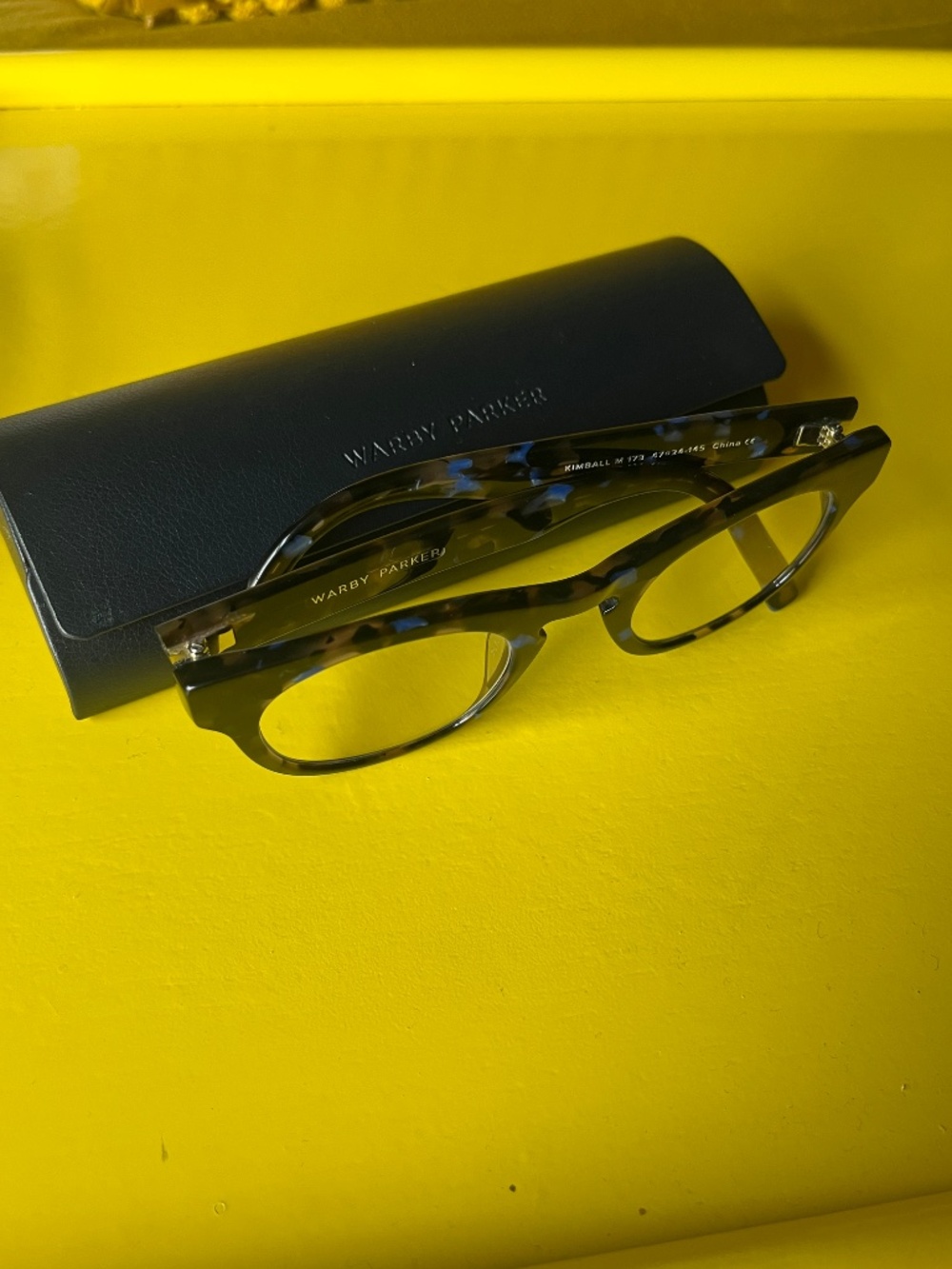 Warby Parker Kimball "Tanzanite Tortoise" Brown/Blue Tortoise Frames, Unisex - Picture 2 of 9